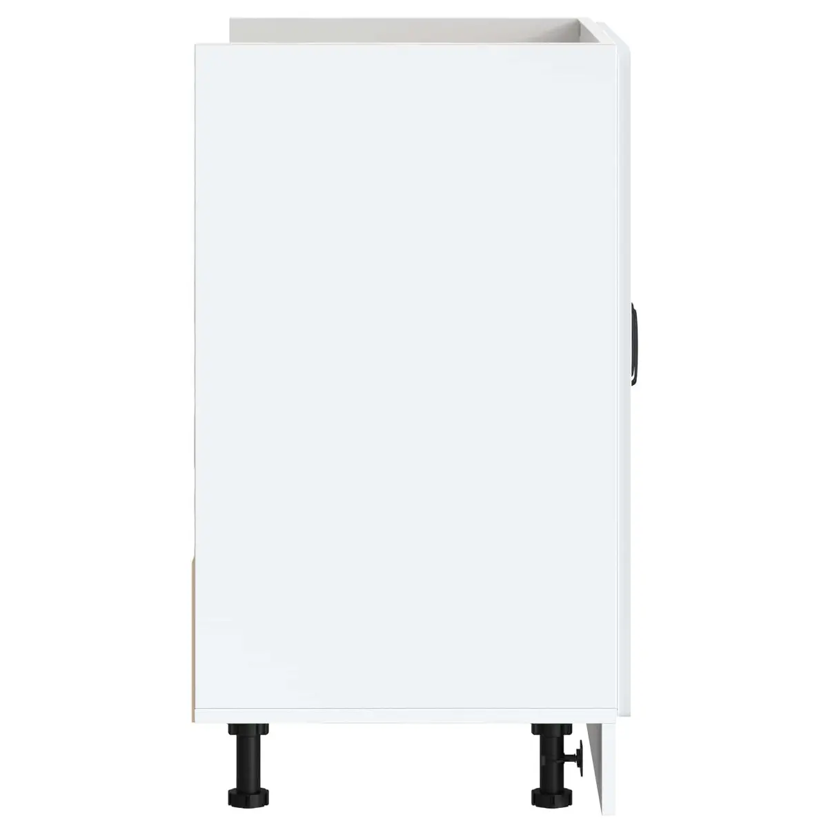 Kitchen Sink Base Cabinet White Storage Engineered Wood Cupboard Unit