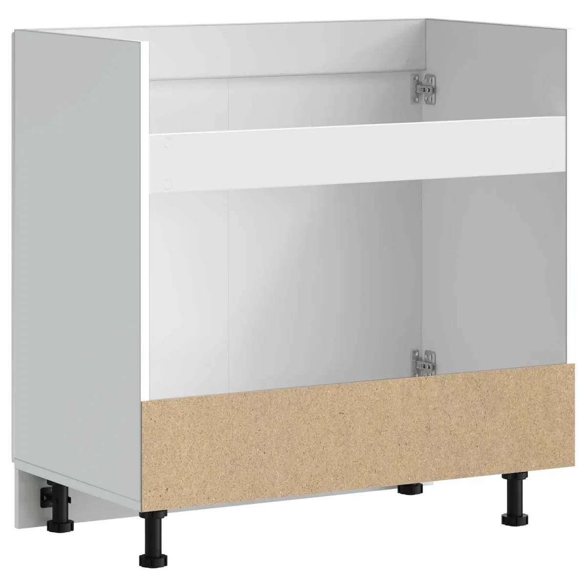 Kitchen Sink Base Cabinet White Storage Engineered Wood Cupboard Unit