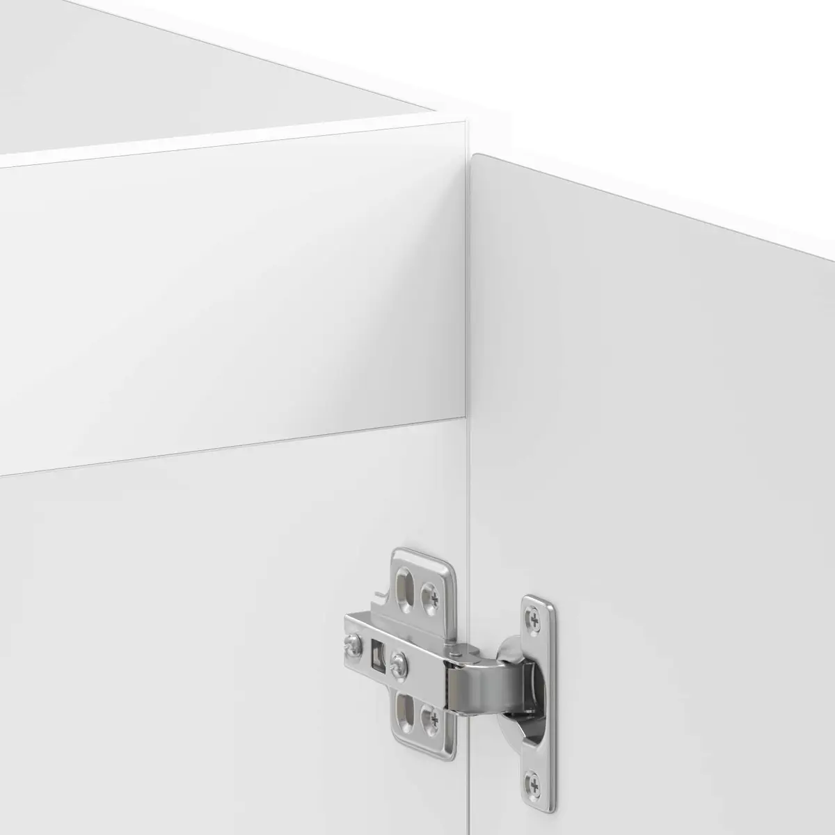 Kitchen Sink Base Cabinet White Storage Engineered Wood Cupboard Unit