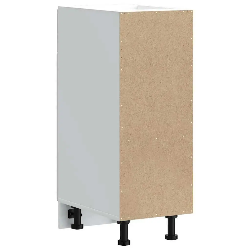 White Engineered Wood Kitchen Cabinet
