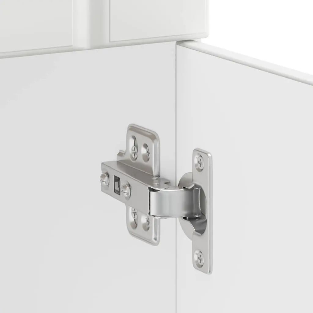 White Engineered Wood Kitchen Cabinet