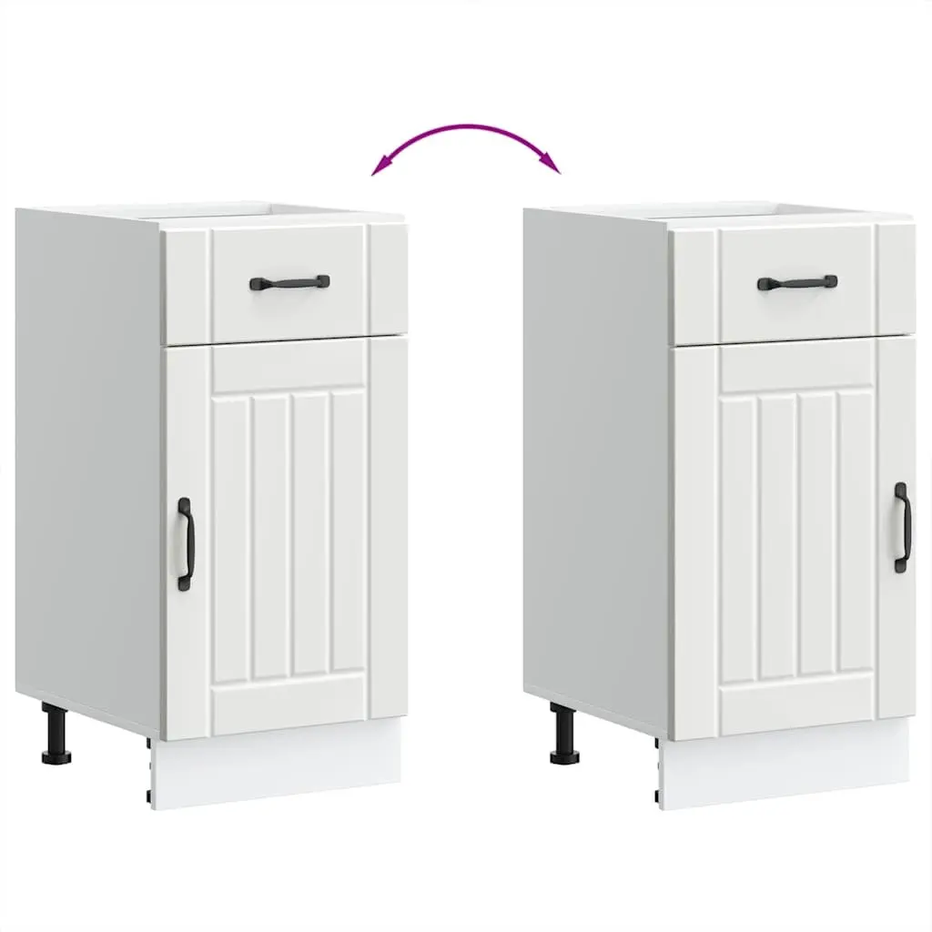 White Engineered Wood Kitchen Sink Unit