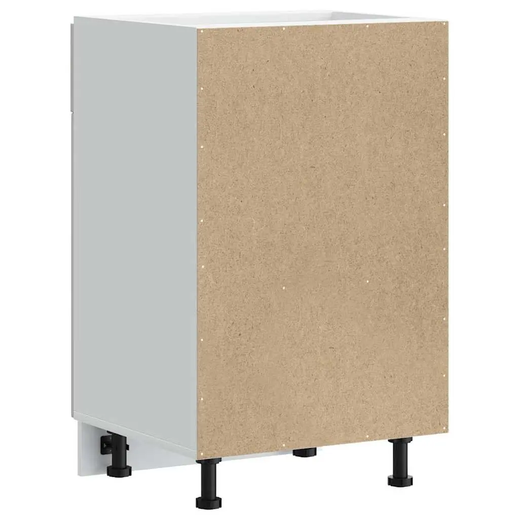 Kitchen Base Cabinet Engineered Wood White Storage Sink Cupboard
