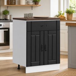 Practical Black Base Cabinet for Kitchen Use