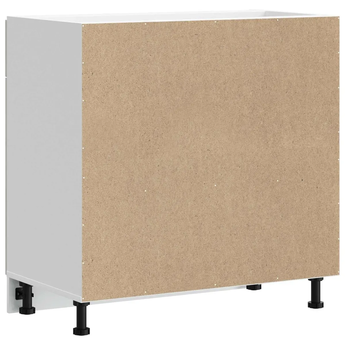 Kitchen Base Cabinet Engineered Wood White Storage Cupboard