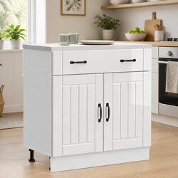 Functional Kitchen Base Cabinet with Adjustable Feet