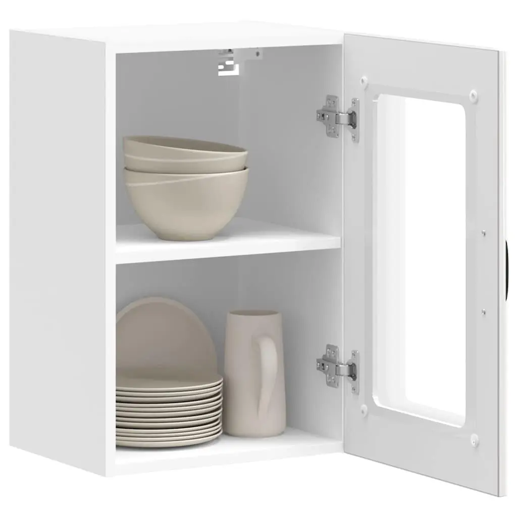 Wall-Mounted Kitchen Cabinet with Glass Door