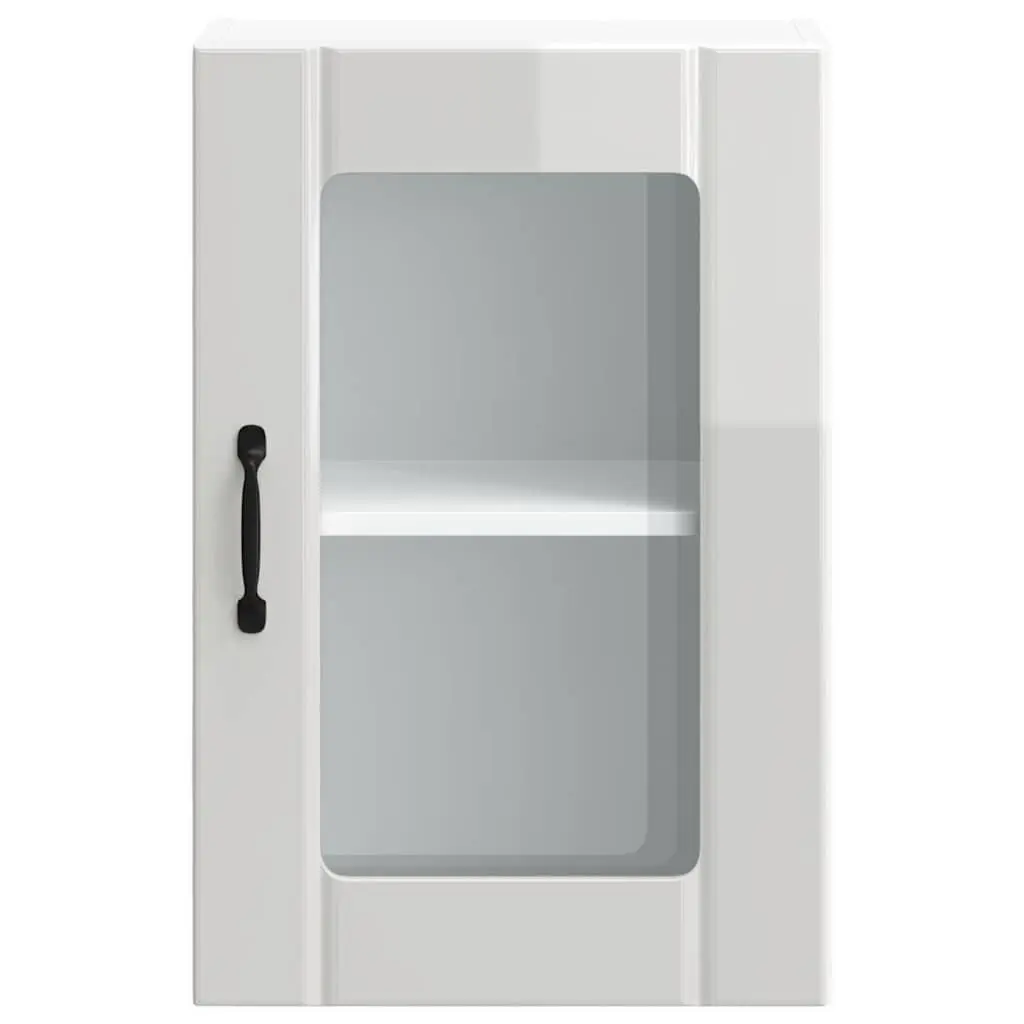 Wall-Mounted Kitchen Cabinet with Glass Door