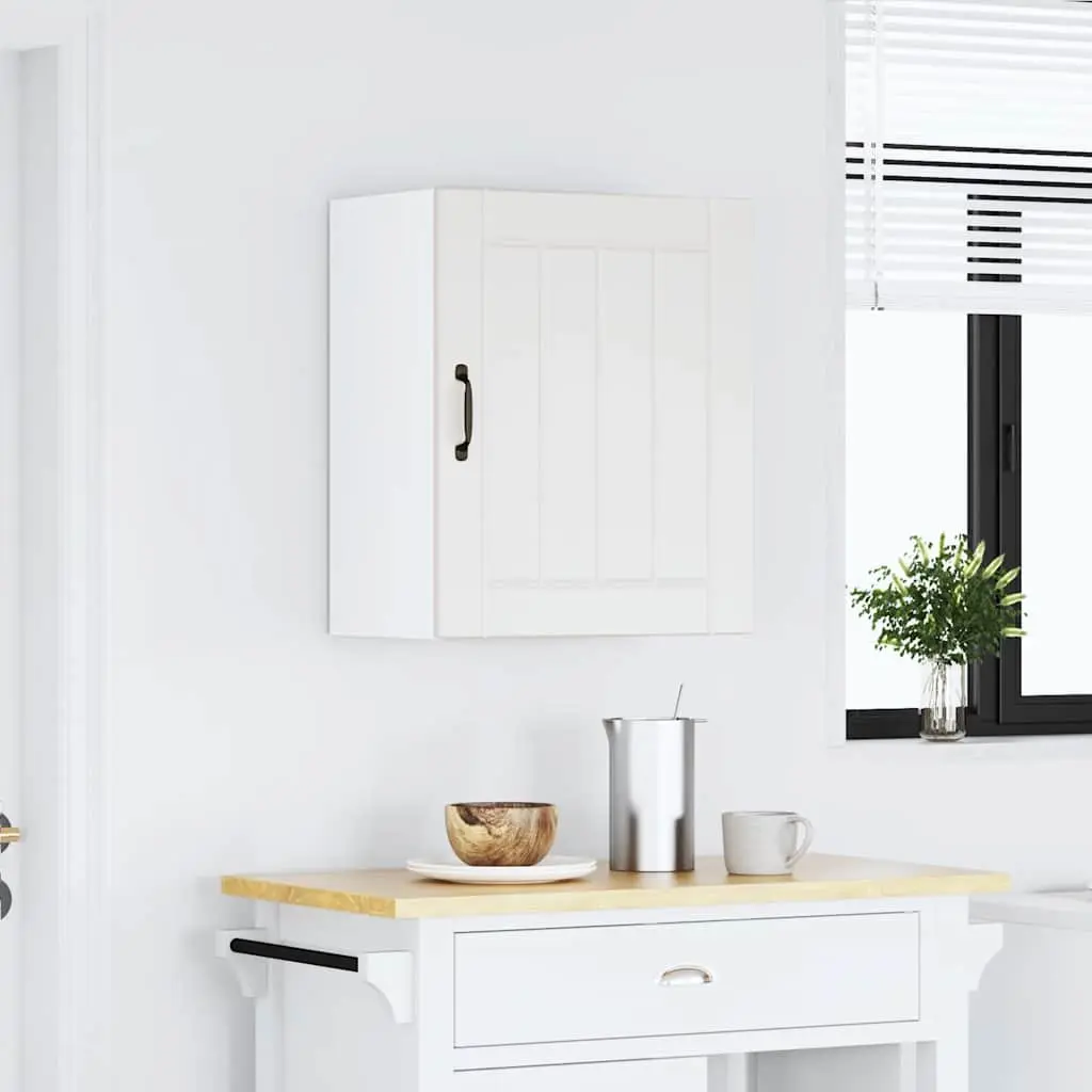 White Wall Cabinet for Kitchen Storage Needs