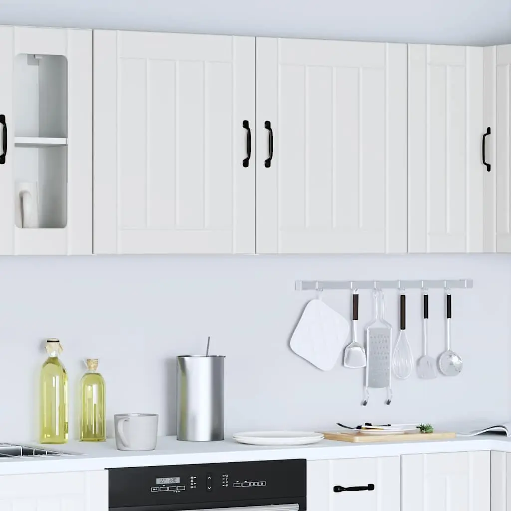 2 White Wall Cabinets