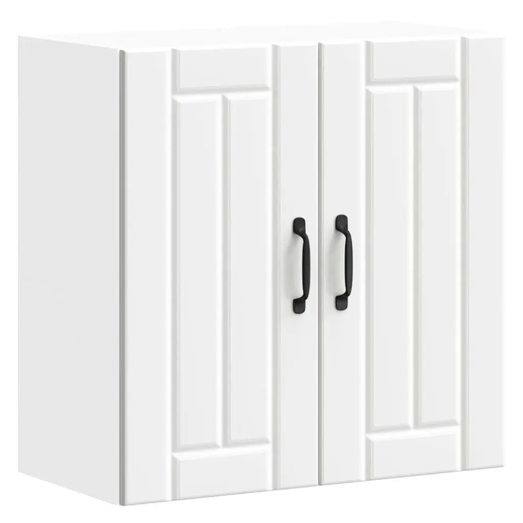 Wall-Mounted Kitchen Storage Cabinet in White