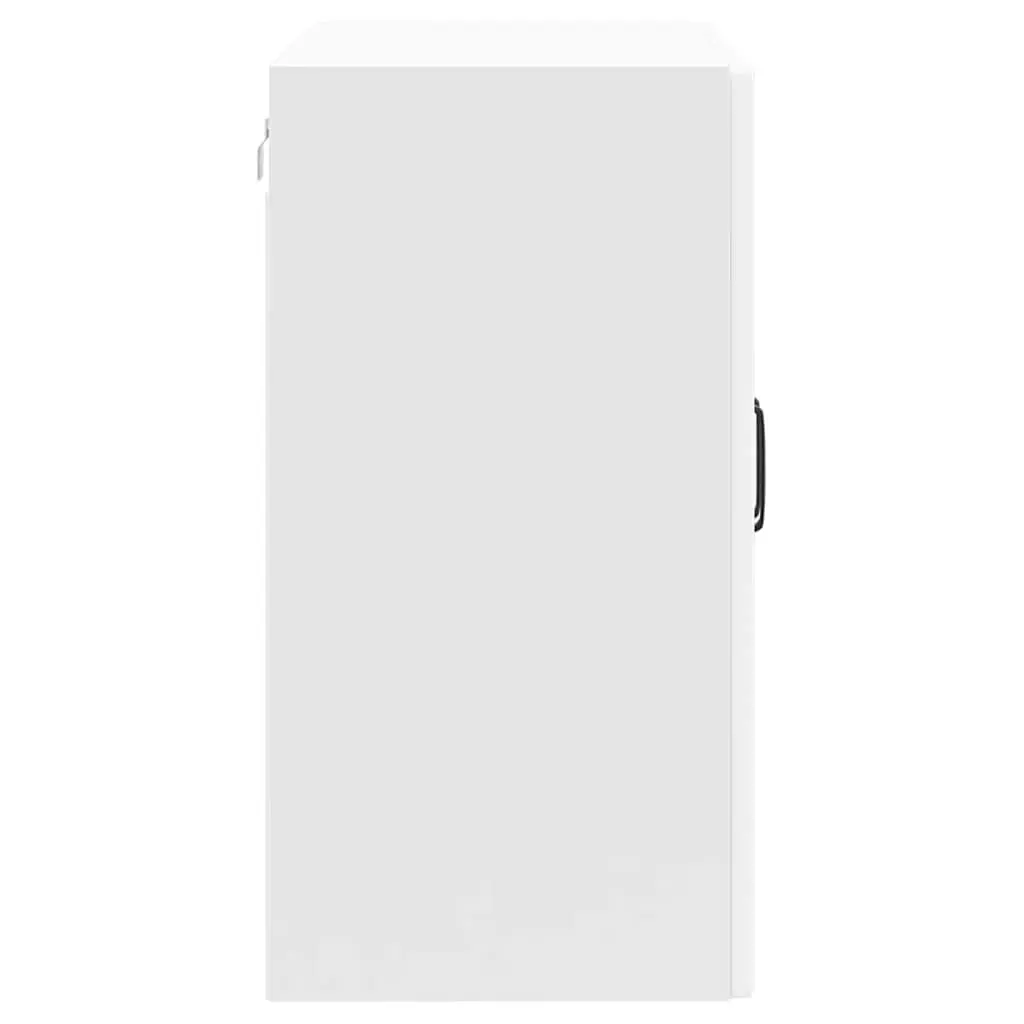 Kitchen Cabinet Engineered Wood Wall-Mounted White Glass Door Storage Organiser