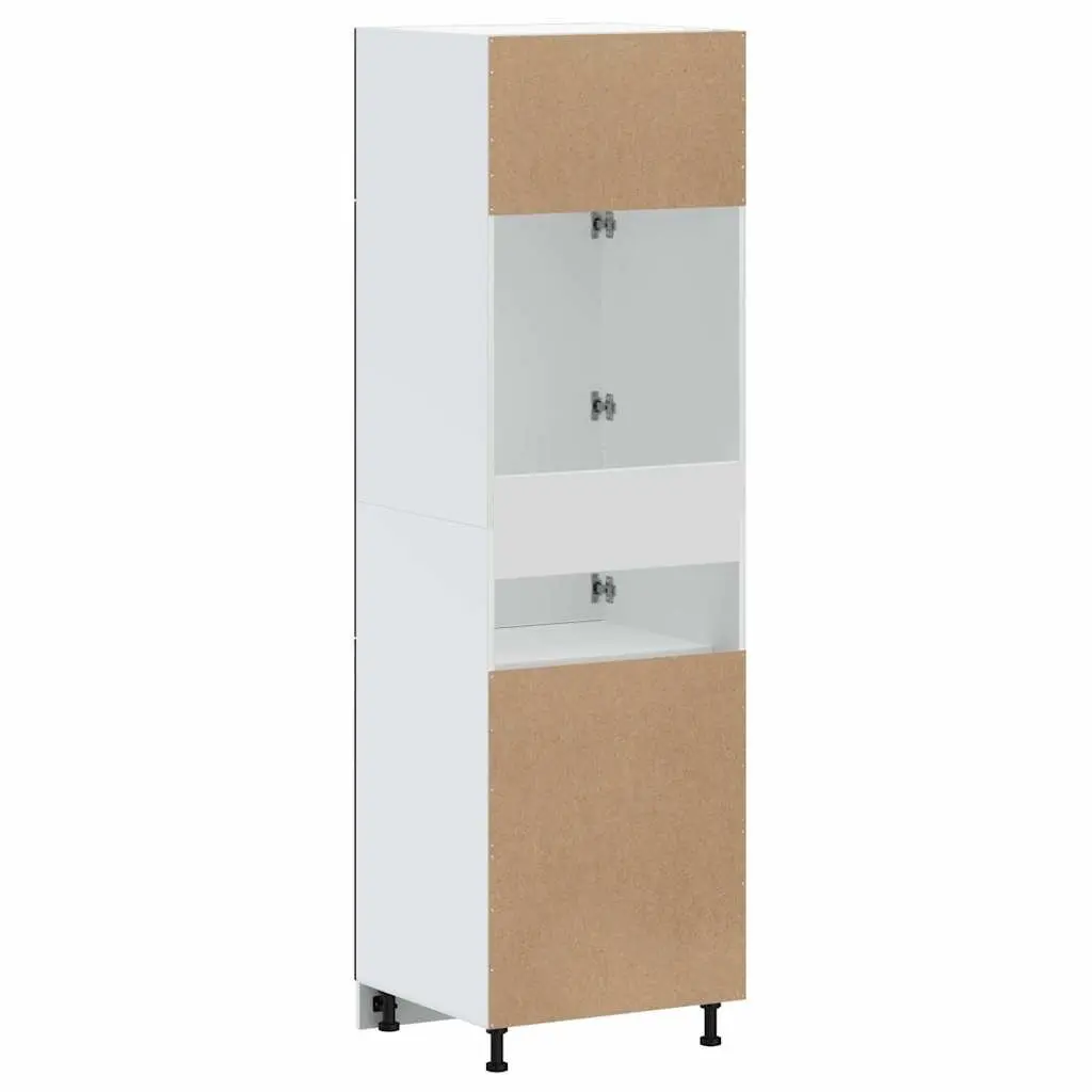 Kitchen Cupboard Engineered Wood Black Storage Cabinet with Adjustable Feet