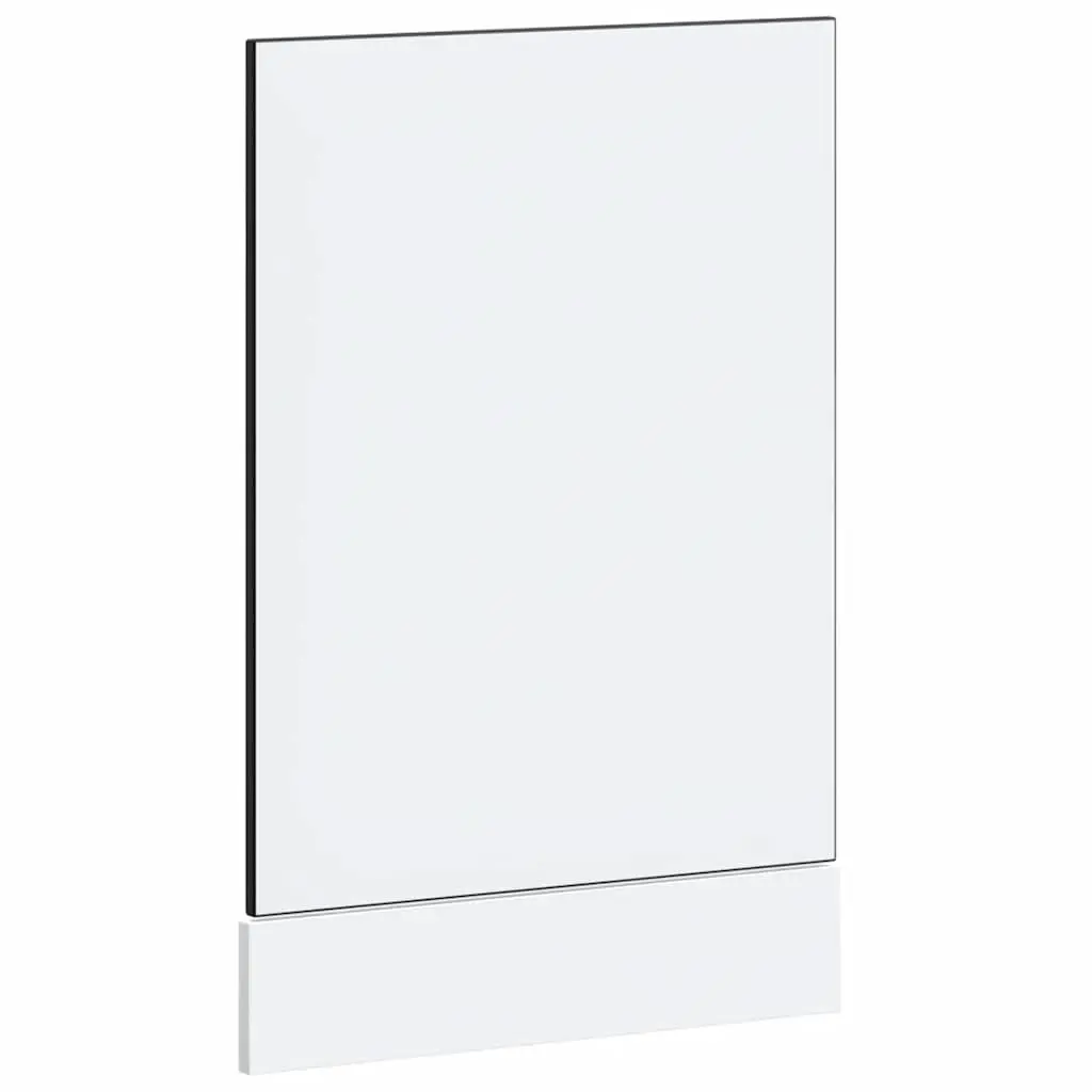 Dishwasher Panel Black Engineered Wood Kitchen Cabinet Front Cover Protection