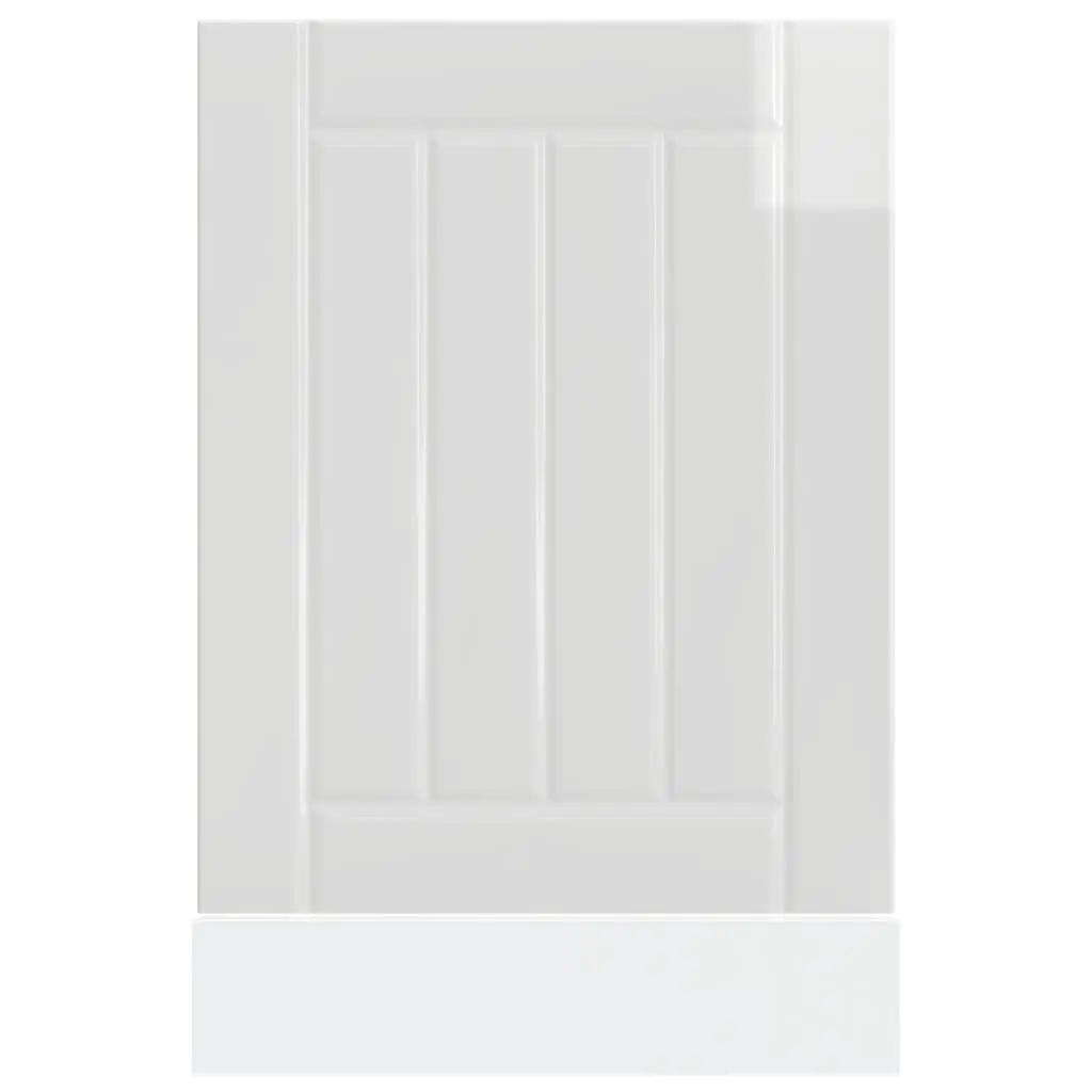 Dishwasher Front Panel Engineered Wood High Gloss White Kitchen Cabinet Cover