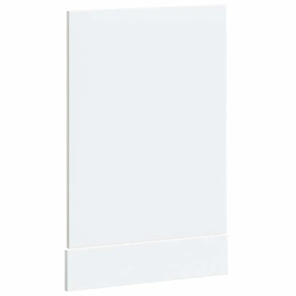 Dishwasher Front Panel Engineered Wood High Gloss White Kitchen Cabinet Cover