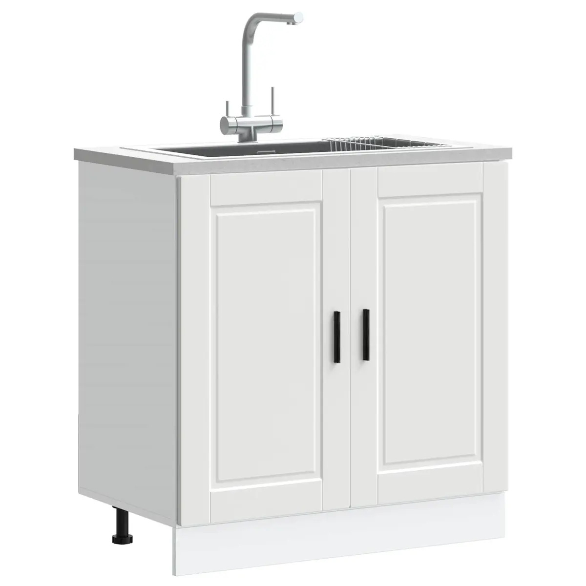 Sink Base Cabinet Engineered Wood 80W x 46D x 81.5H cm White