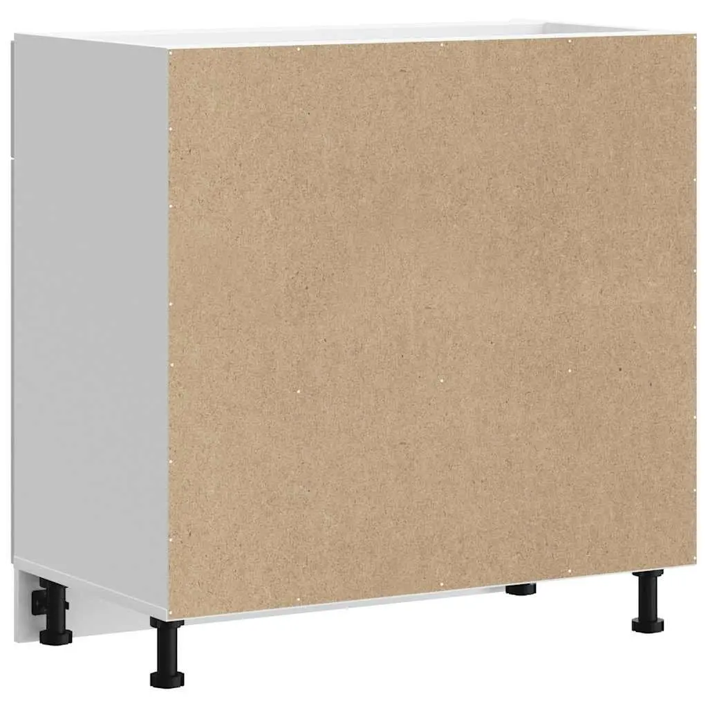 White High Gloss Base Cabinet for Kitchen Use