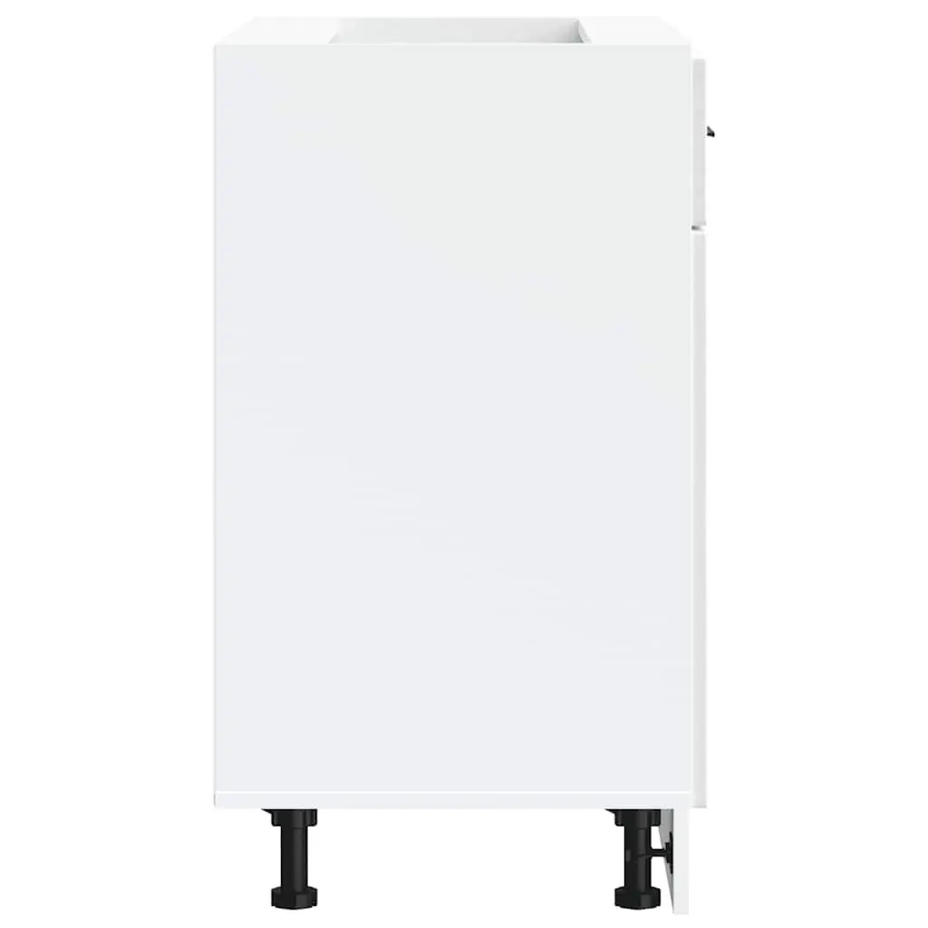 White High Gloss Base Cabinet for Kitchen Use