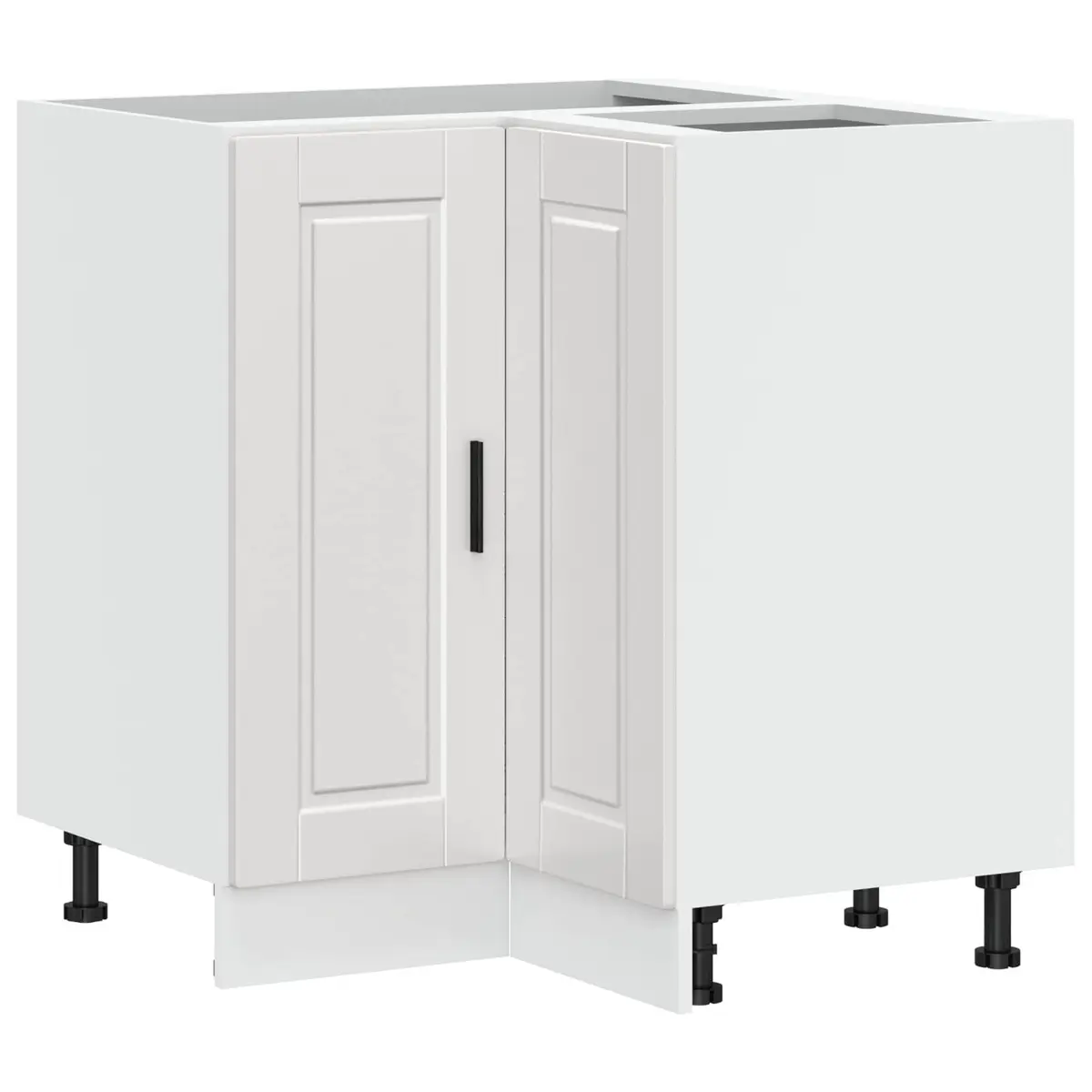 White High Gloss Kitchen Corner Cabinet for Storage