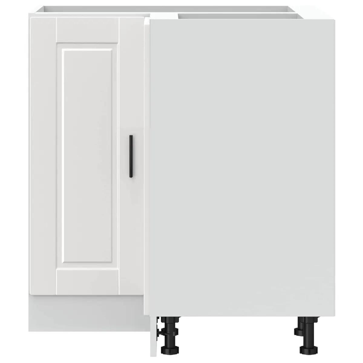 White High Gloss Kitchen Corner Cabinet for Storage