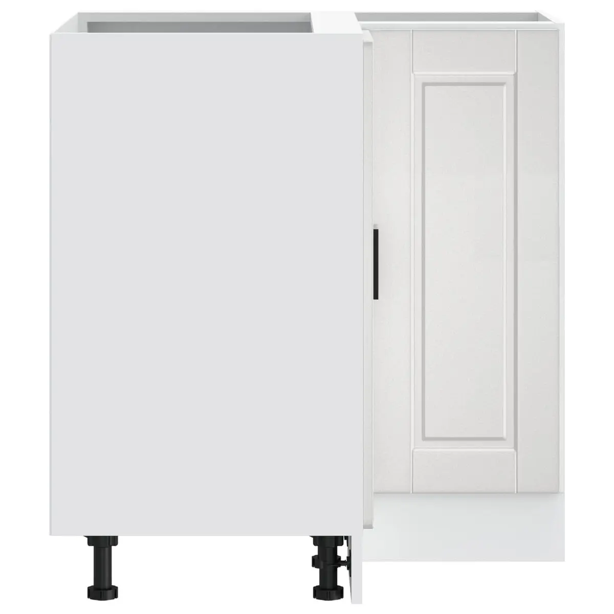 White High Gloss Kitchen Corner Cabinet for Storage
