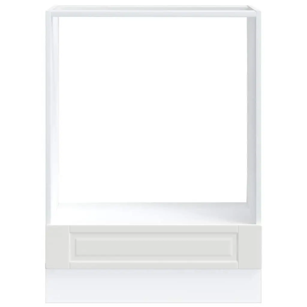 White Engineered Wood Cabinet for Kitchen Appliances