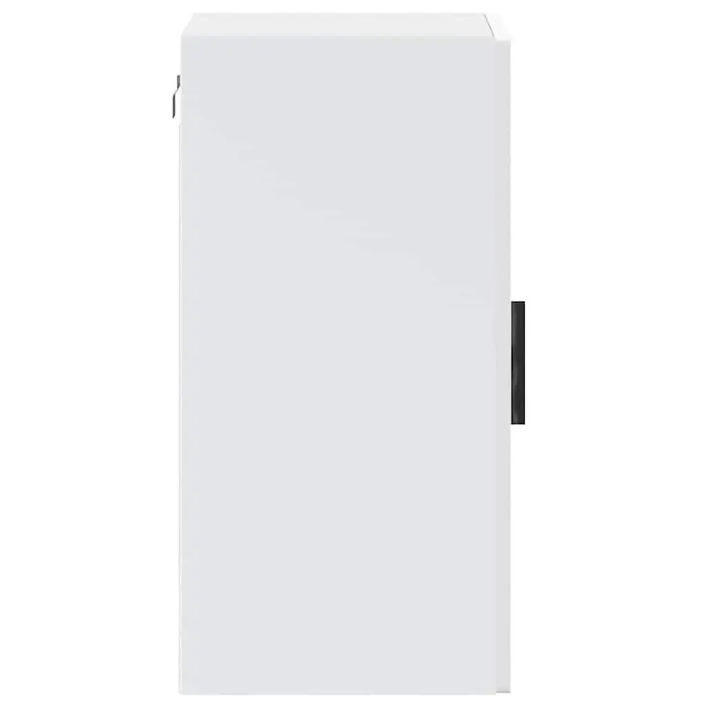 Kitchen Cabinet Engineered Wood Wall-Mounted Glass Door White Storage Unit