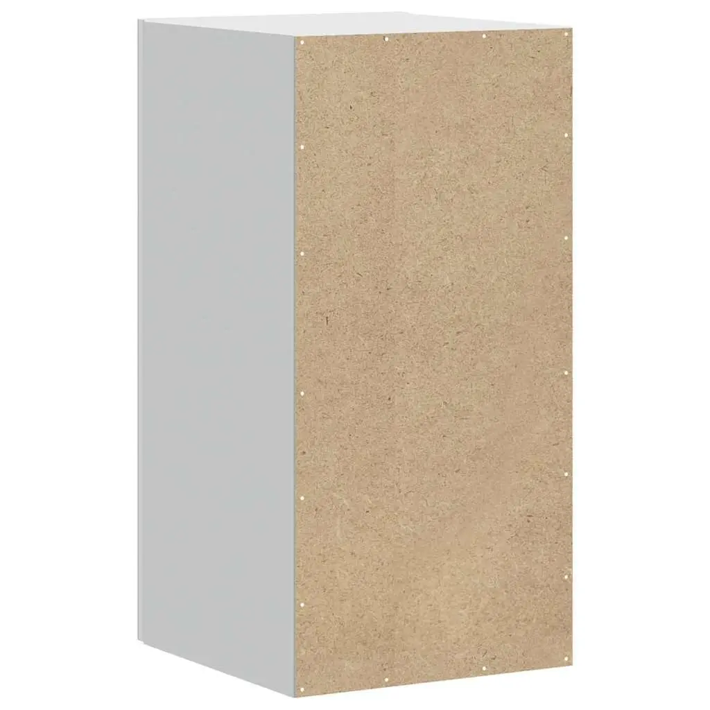 Wall Cabinet Engineered Wood White Mounted Storage Organizer