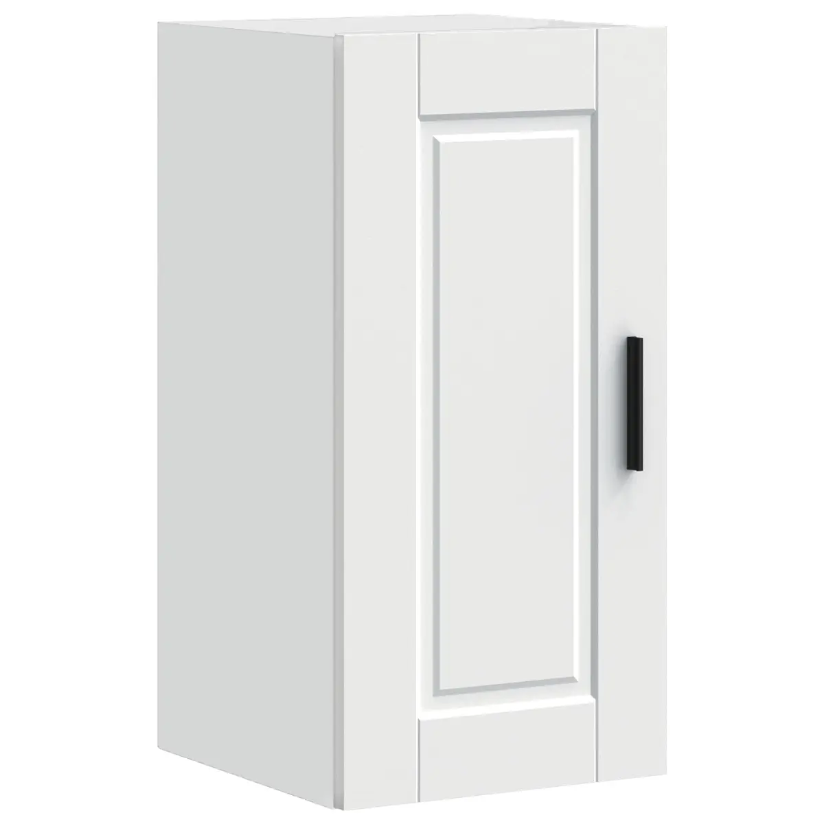 Wall Cabinet Engineered Wood White Mounted Storage Organizer