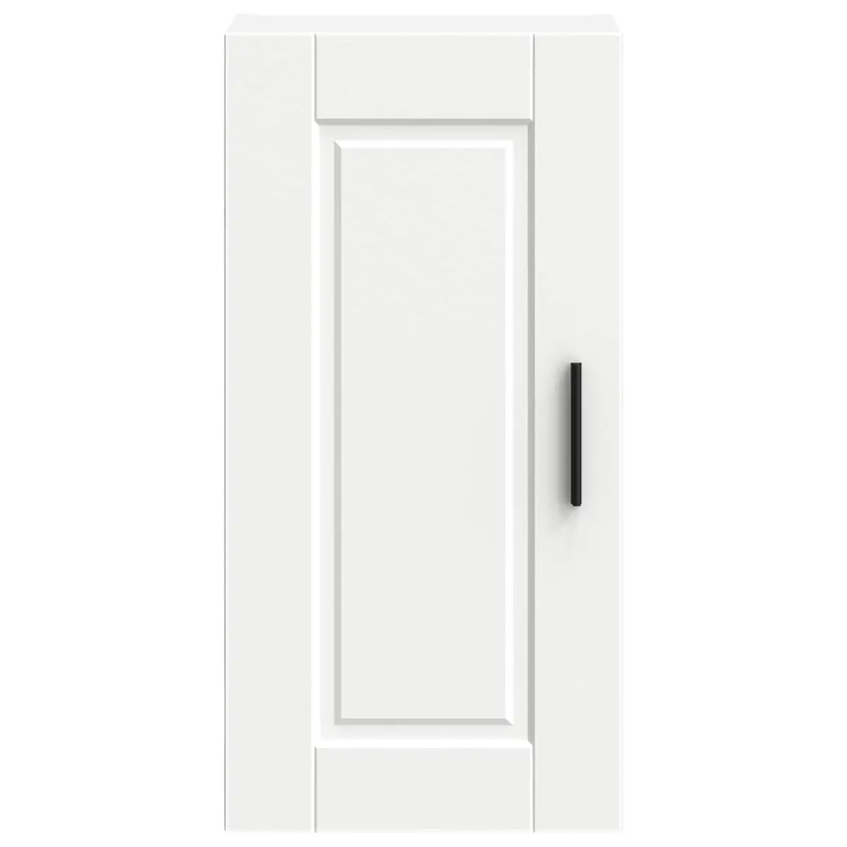 Wall Cabinet Engineered Wood White Mounted Storage Organizer