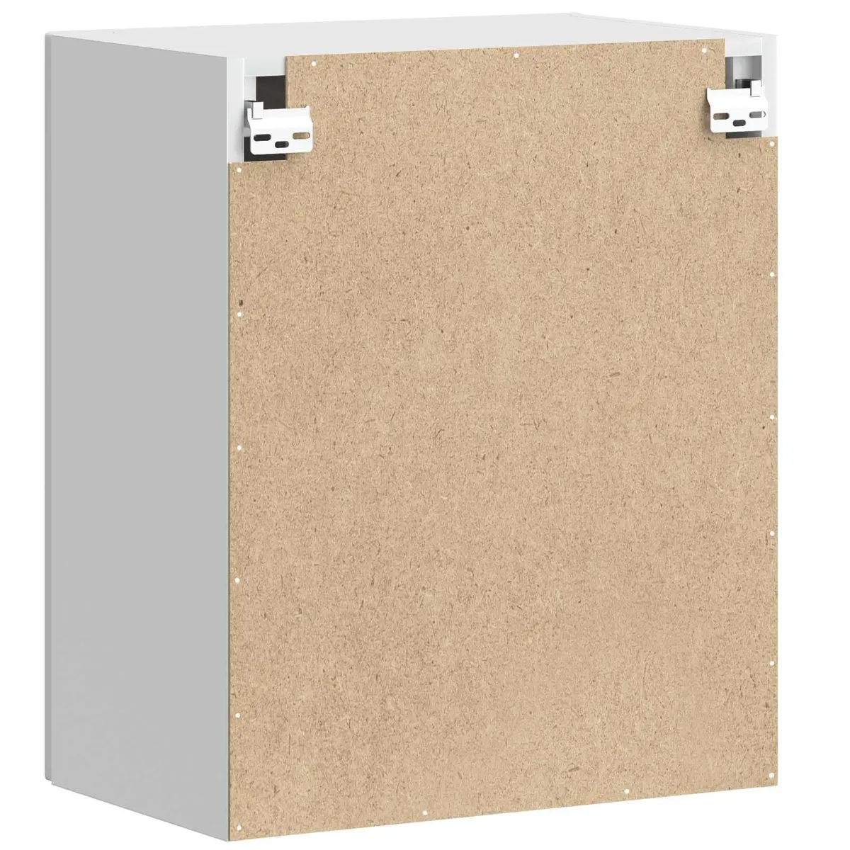 Kitchen Wall Cabinet White Engineered Wood Storage Cupboard Door Mounted