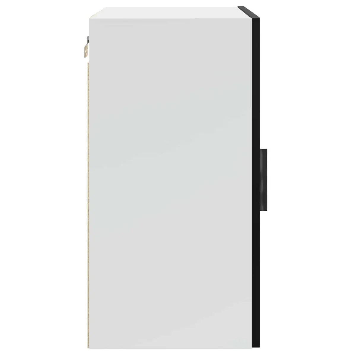 Wall-mounted Kitchen Storage Cabinet with Door Engineered Wood White