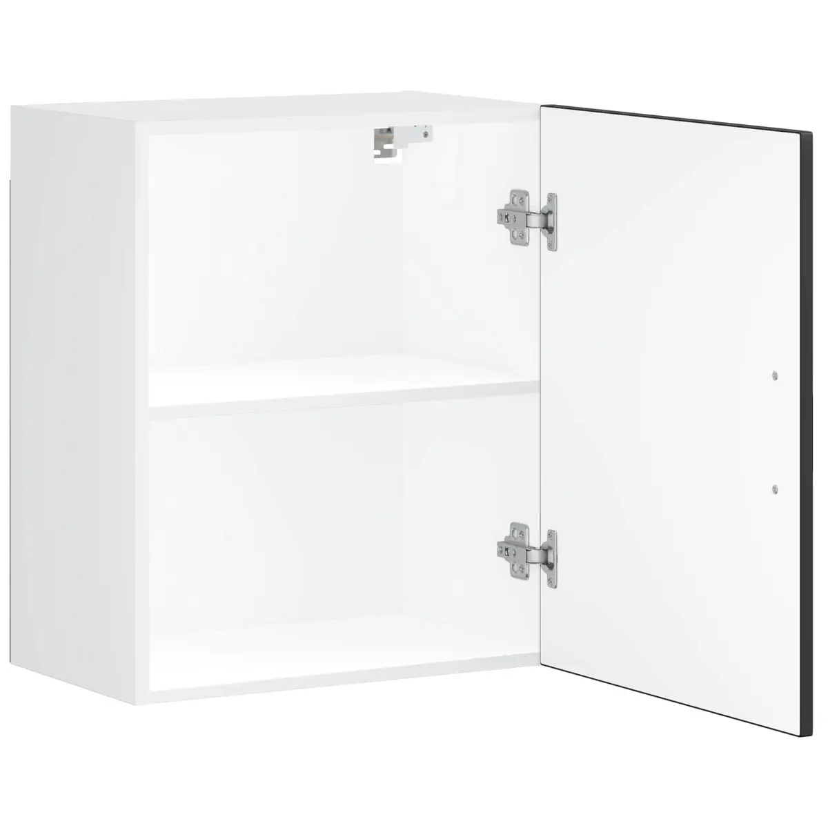 Wall-mounted Kitchen Storage Cabinet with Door Engineered Wood White