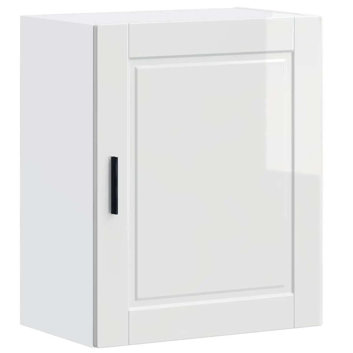 Kitchen Cabinet Engineered Wood Grey High Gloss Wall-Mounted