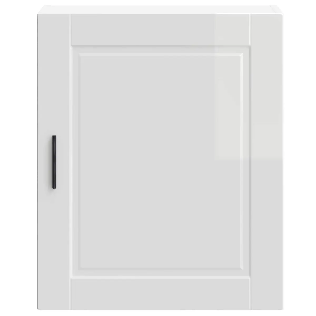Kitchen Cabinet Engineered Wood Grey High Gloss Wall-Mounted