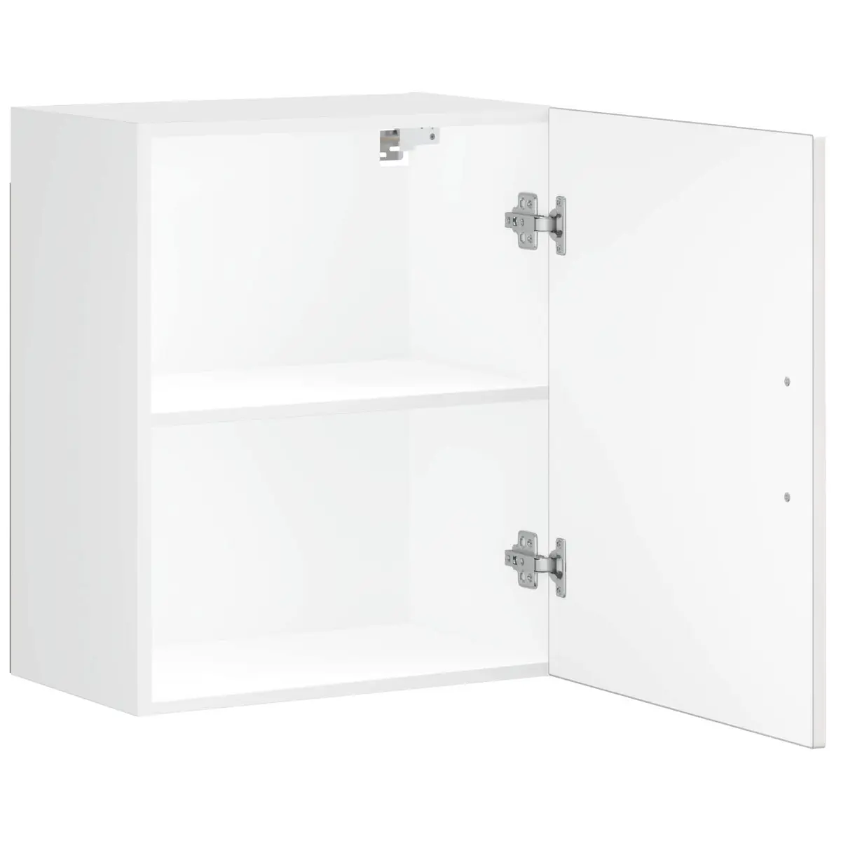 Kitchen Cabinet Engineered Wood Grey High Gloss Wall-Mounted