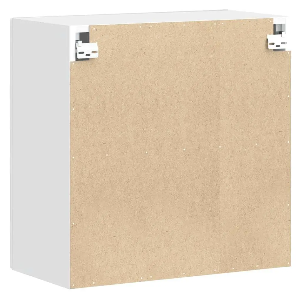 Kitchen Wall Cabinet White Engineered Wood Storage Organiser Cupboard Unit