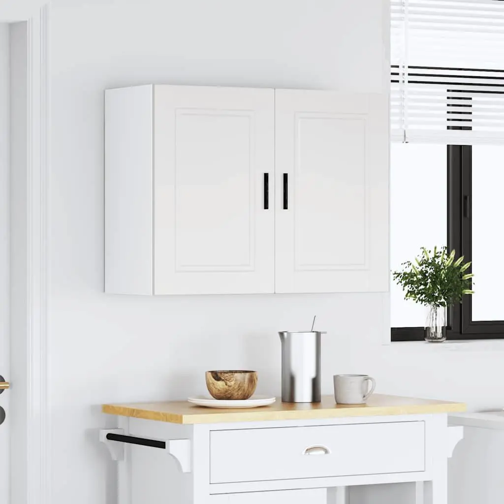 Kitchen Cabinet Engineered Wood Wall-Mounted Storage Cupboard White