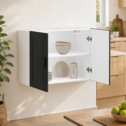 Black Wall Cabinet for Kitchen and Beyond