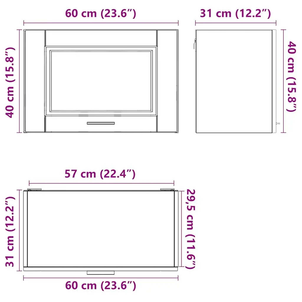Wall-Mounted Kitchen Cabinet for Home Use