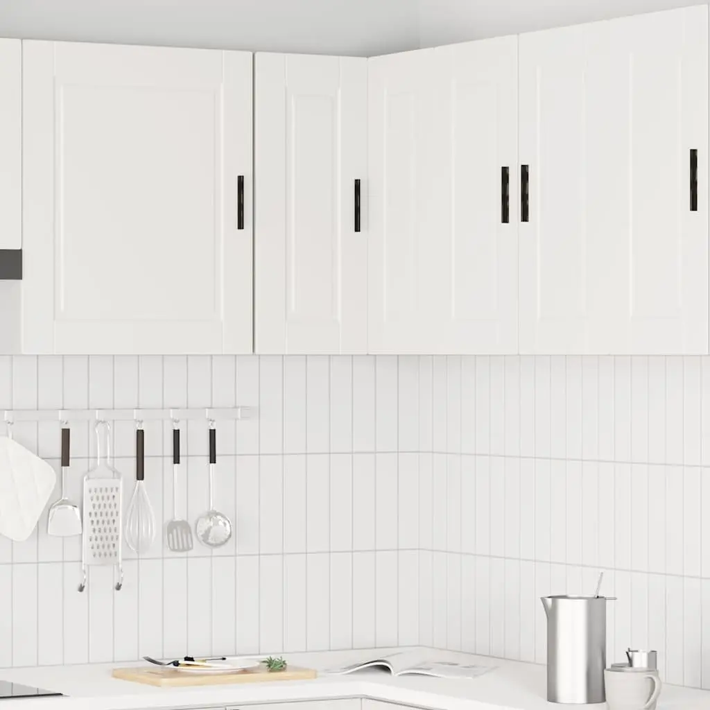 Kitchen Corner Cabinet Engineered Wood White