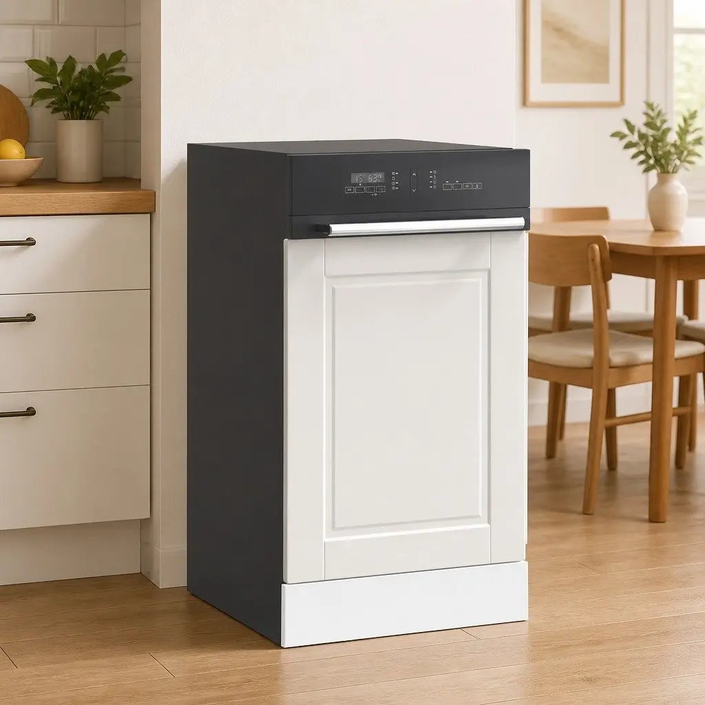 White Dishwasher Panel for Home Usage