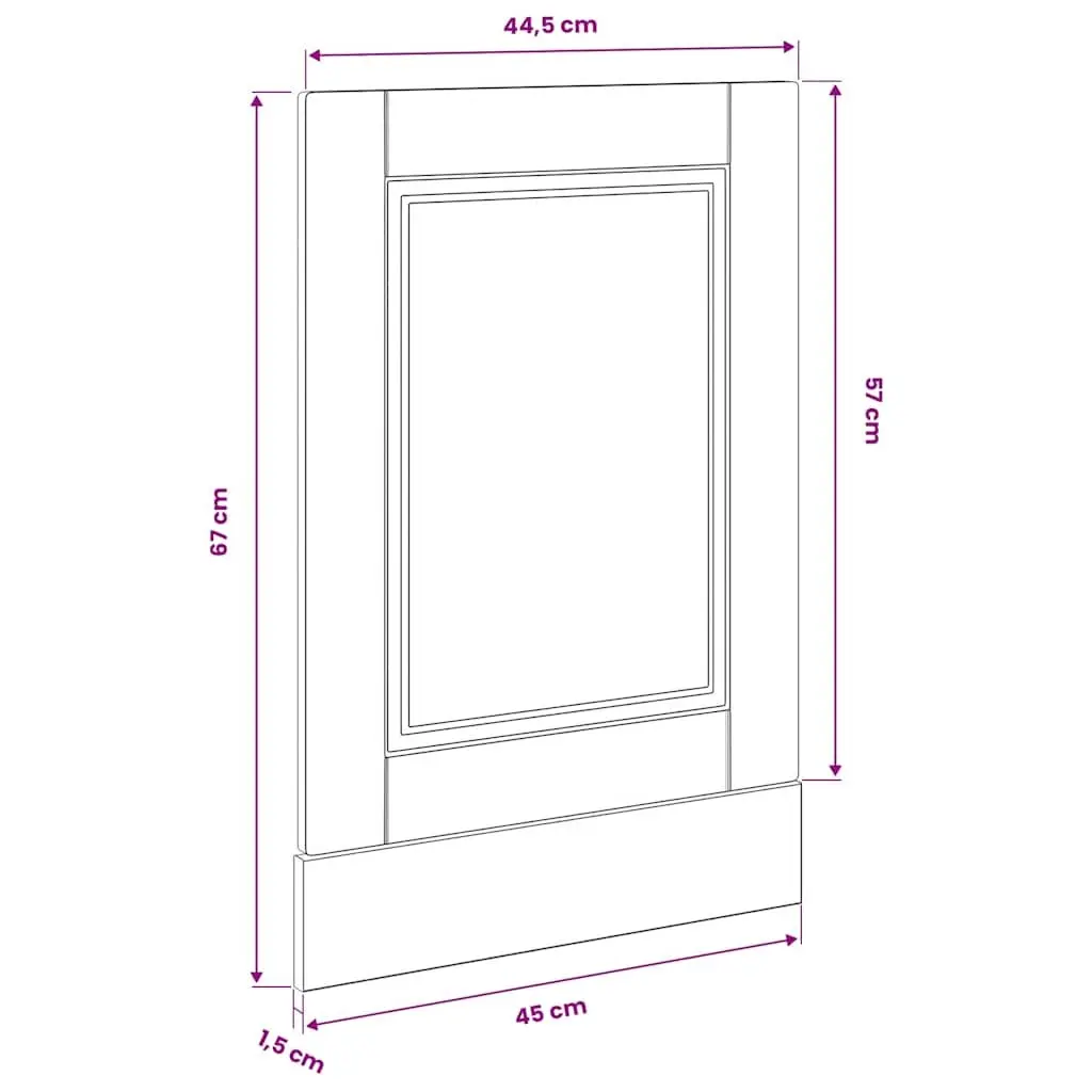 White Dishwasher Panel for Home Usage