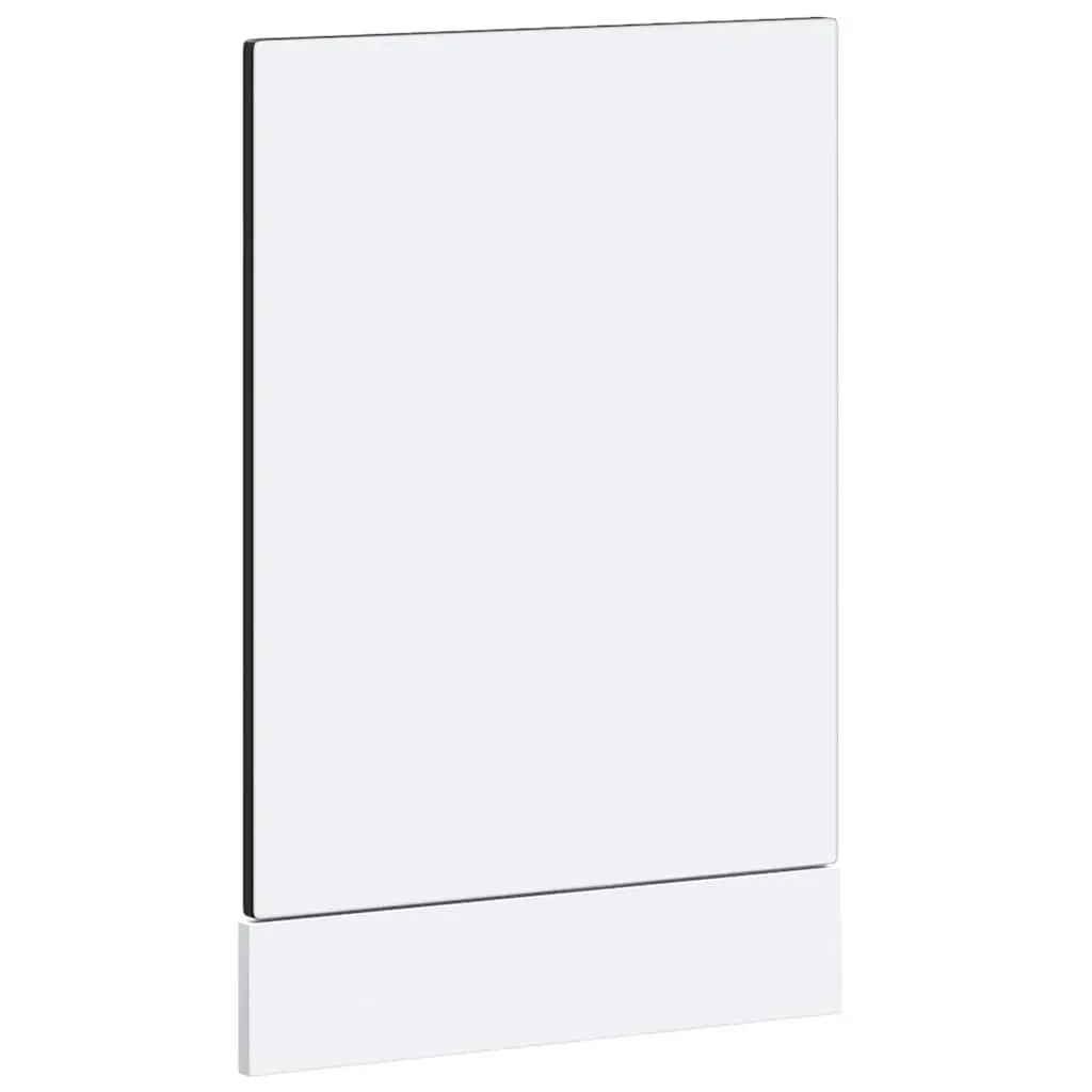 Black Dishwasher Front Cover Panel Engineered Wood 45cm x 57cm