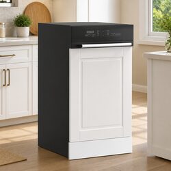 Dishwasher Panel White High Gloss Kitchen Cabinet Front Cover Engineered Wood