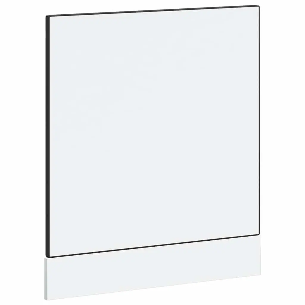 Dishwasher Panel Engineered Wood Black 60cm x 1.5cm x 57cm Kitchen Cabinet Front Cover