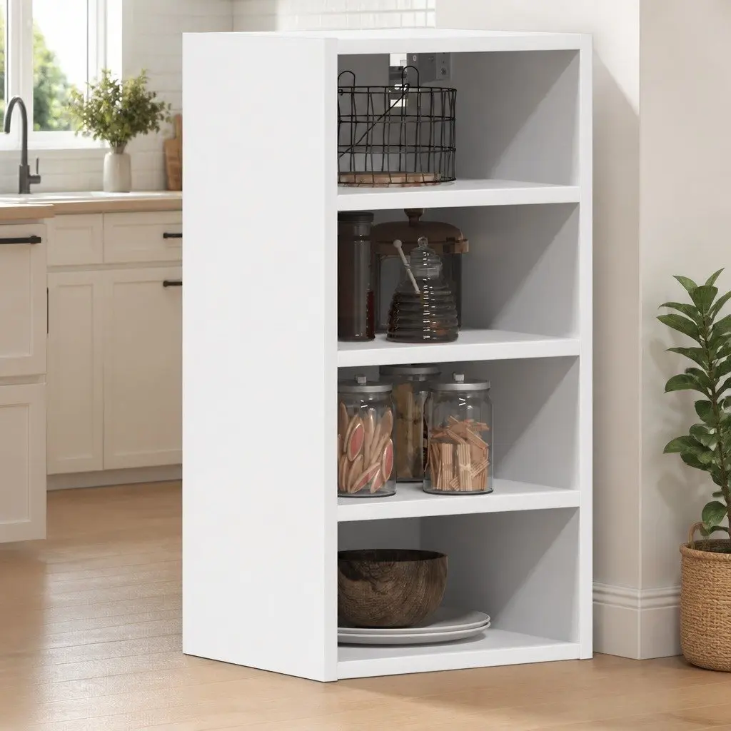 Hanging Cabinet Engineered Wood White 30x29.5x60cm