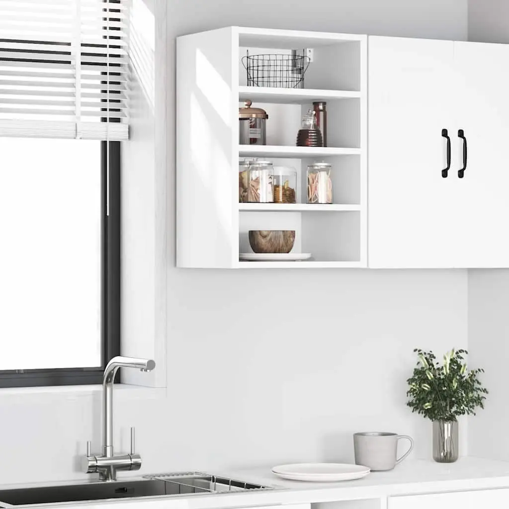 Hanging Cabinet Engineered Wood White 40x29.5x60cm