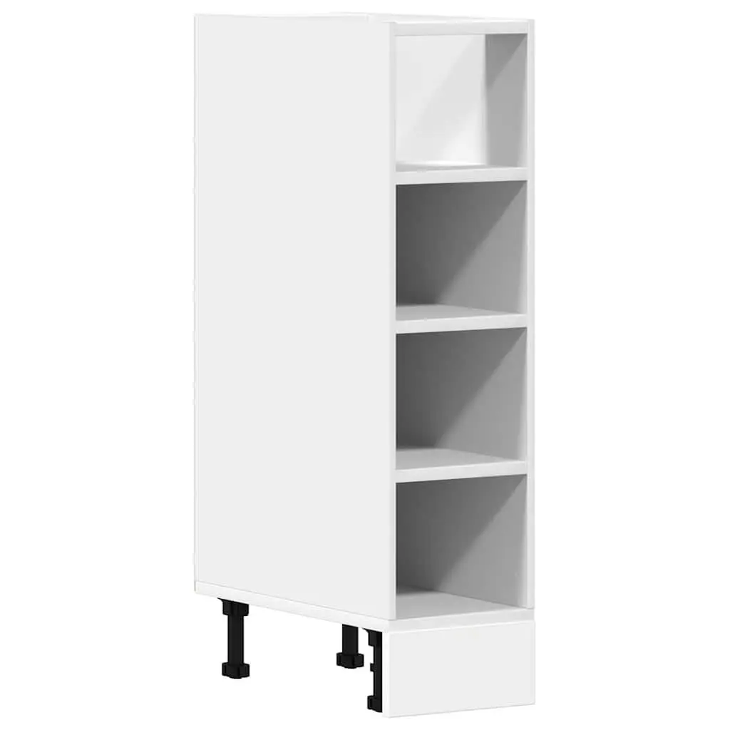 Kitchen Cabinet Engineered Wood White Storage Cupboard 20x44.5x81.5cm Adjustable Feet